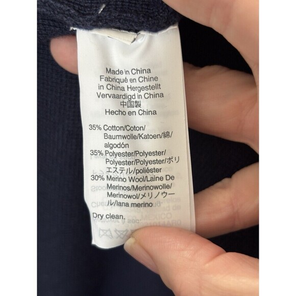 J Crew Sweater Blazer Navy Blue Small Pockets Swacket Swazer Stretch Knit Jacket - Picture 8 of 11